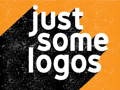 Just Some Logos genius font logos orange type