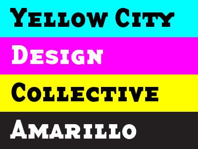 Yellow City Design Collective amarillo cmyk collective design society yellow city