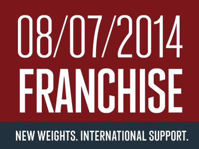 Franchise. 3 Weights. Boom. font franchise typeface weathersbee