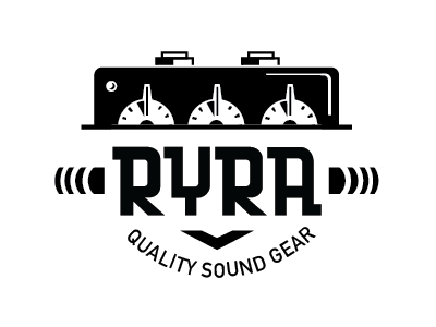 RYRA Option 1 graphic guitar logo pedal typography