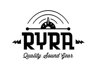 Ryra Option 2 guitar klon klone lightning logo pedal typography