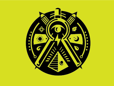 Secret Society of Weathersbee compass elements eye logo pyramid weathersbee
