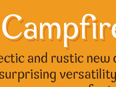 Campfires Font campfire fire font letters typeface typography weathersbee