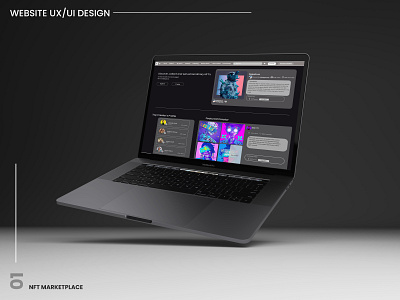 NFT Marketplace design illustration mobile typography ui uiux ux