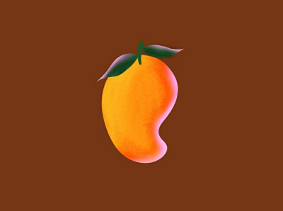 Mango illustration branding design digital drawing illustration ipad drawing logo minimal procreate procreate drawing ui