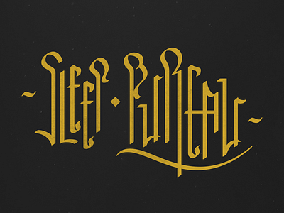 Sleep Bureau logo sketch lettering personal sketch type typography