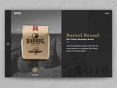 Barrel Brand Coffee — Header Concept