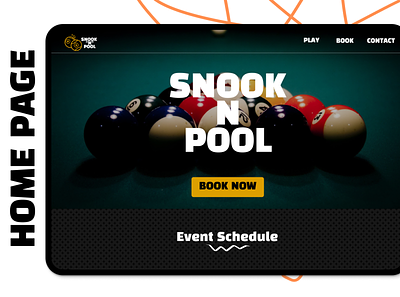 Pool Booking Website billiards booking website branding pool table snooker wordpress