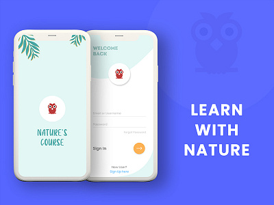 Nature's app ui design branding design graphic design ios app mobile ui userinterface