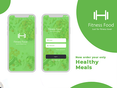 FitnessFood android app design fitness app ios app design uiux