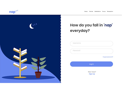 nap landing page design branding