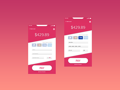 Daily UI 2 - Credit Card Checkout