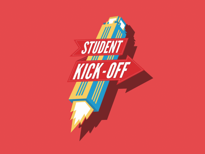 Animation Student Kick-Off logo after effects animation logo student kick off