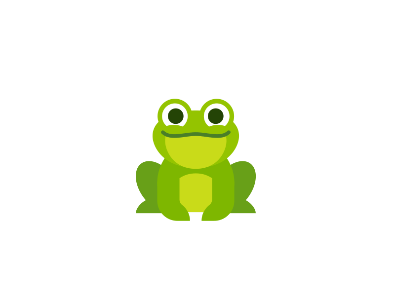 froggy animation cartoon catch cute flat fly frog toad tongue vector