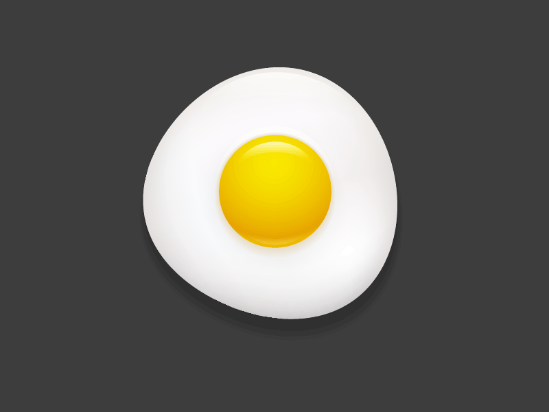 Vector illustration process cartoon egg food fried icon process realistic tutorial vector