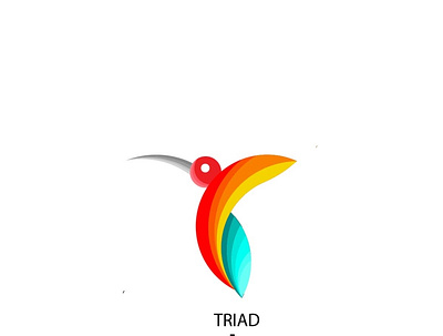 Triad color logo 3d branding design graphic design icon illustration logo typography vector