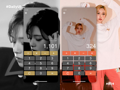 DailyUI #004 - Calculator app calculator daily 100 challenge dailyui k pop mobile twice ui