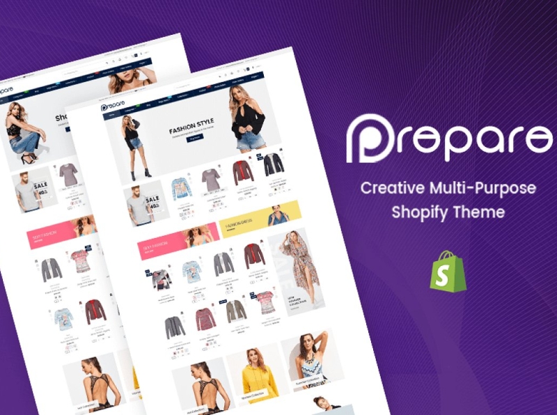 Prepare Multipurpose Shopify Theme 3d animation branding design graphic design icon illustration illustrator logo motion graphics multipurpose shopify theme online store prepare theme responsive responsive shopify theme shopify shopify theme ui ux vector