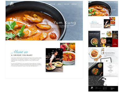 Cooking web design on Wix Editor X branding graphic design ui