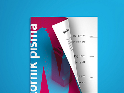 Font sampler book | Print 3d book branding brush cover design font illustration sampler typo typography