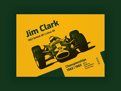 Jim Clark | Poster british car champion championship circuit formula1 formule legend lotus poster print racing road title vintage
