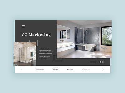 Bathroom studio page | Webdesign artboards bath bathroom brand branding design interface interior landingpage minimal page shower ui ux web webdesign