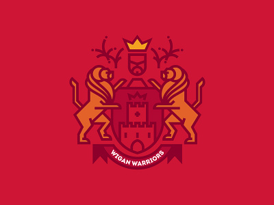 Wigan Warriors badge crest emblem league logo rugby sports warriors wigan