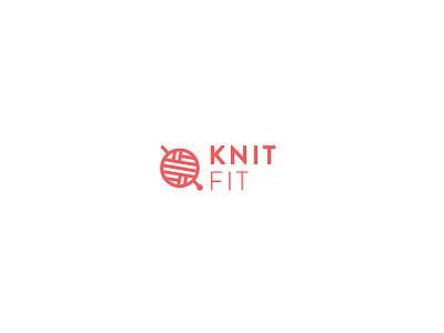 Knit Fit branding fitness knit logo mark monogram symbol