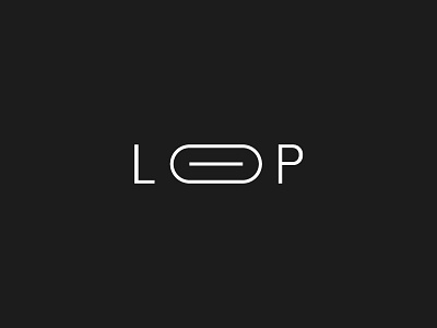 Loop app branding fitness lines logo logotype