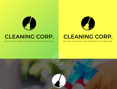 Professional Unique Logo Design || Cleaning Corp. Logo branding graphic design logo logo design logofolio proffesional logo unique logo