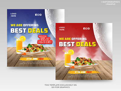 Restraunts Foods Appetizer Social Media Poster Design branding graphic design poster poster design