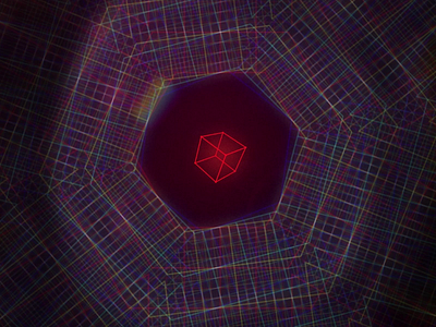 Entering the void 3d art after effects colorful colorful cube gif gif art glow motion rgb video