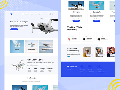 Drone Id Store - E-Commerce Design app illustration interface design ui uidesign uiux ux web design