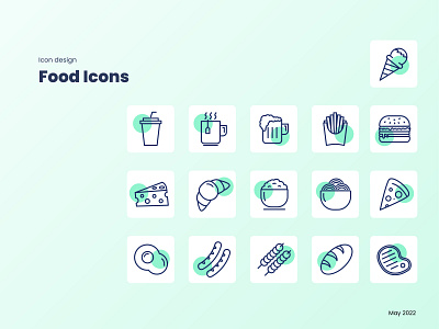 Food Line Icon Set