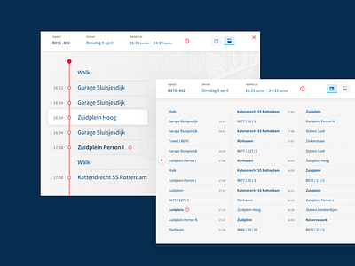 Timetable application in progress.. app design timetable travel ui