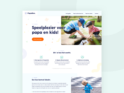 Concept for dads design homepage onepage ui ux visual design web webdesign website
