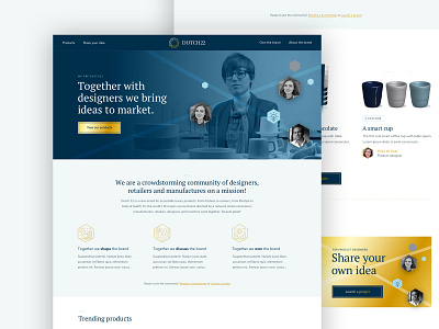 Innovative platform clean design platform typografy ui website