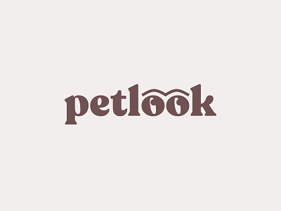 Logo Petlook animal pet brand identity branding branding and identity branding concept clean logo pet simple typography vector