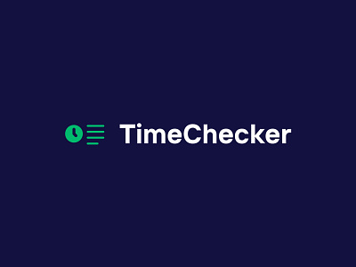 Logo TimeChecker clock identity logo logo design logodesign logotype simple software timeregistration
