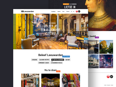 Visit Leeuwarden - Final version agenda city city guide design homepage tickets todo trips visitors website
