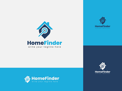 Home finder real estate logo