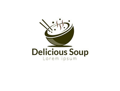 Delicious soup logo design, concept for hot soup food restaurant branding delicious design food hot logo soup soup cup soup logo template vector