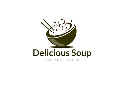 Delicious soup logo design, concept for hot soup food restaurant branding delicious design food hot logo soup soup cup soup logo template vector