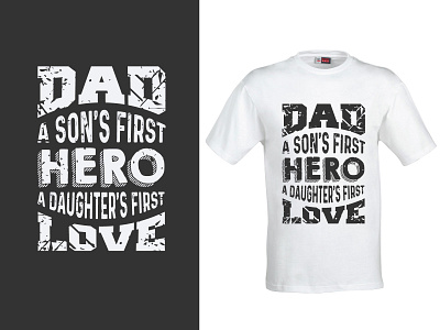 Father's day t-shirt design calligraphy daughter design fathers day happy love son t shirt t shirt design typography vector