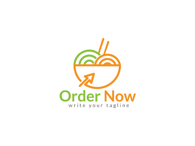 Food logo design online ordering food logo