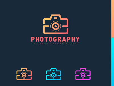 Photography logo design template photographer