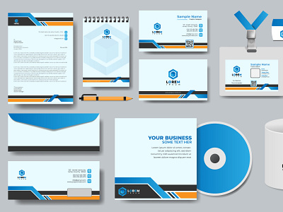 Business corporate brand identity and stationery design cover