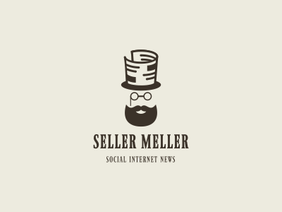 Seller Meller hat man media news paper social