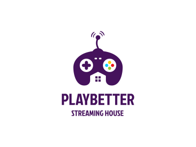 Playbetter button game gamepad gaming house stream streaming twitch