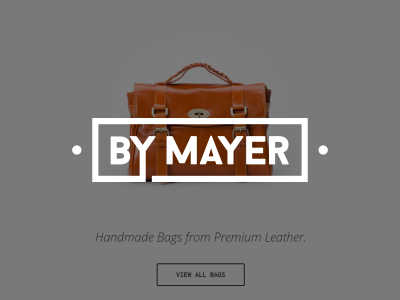 By Mayer bag bags leather minimal typeface